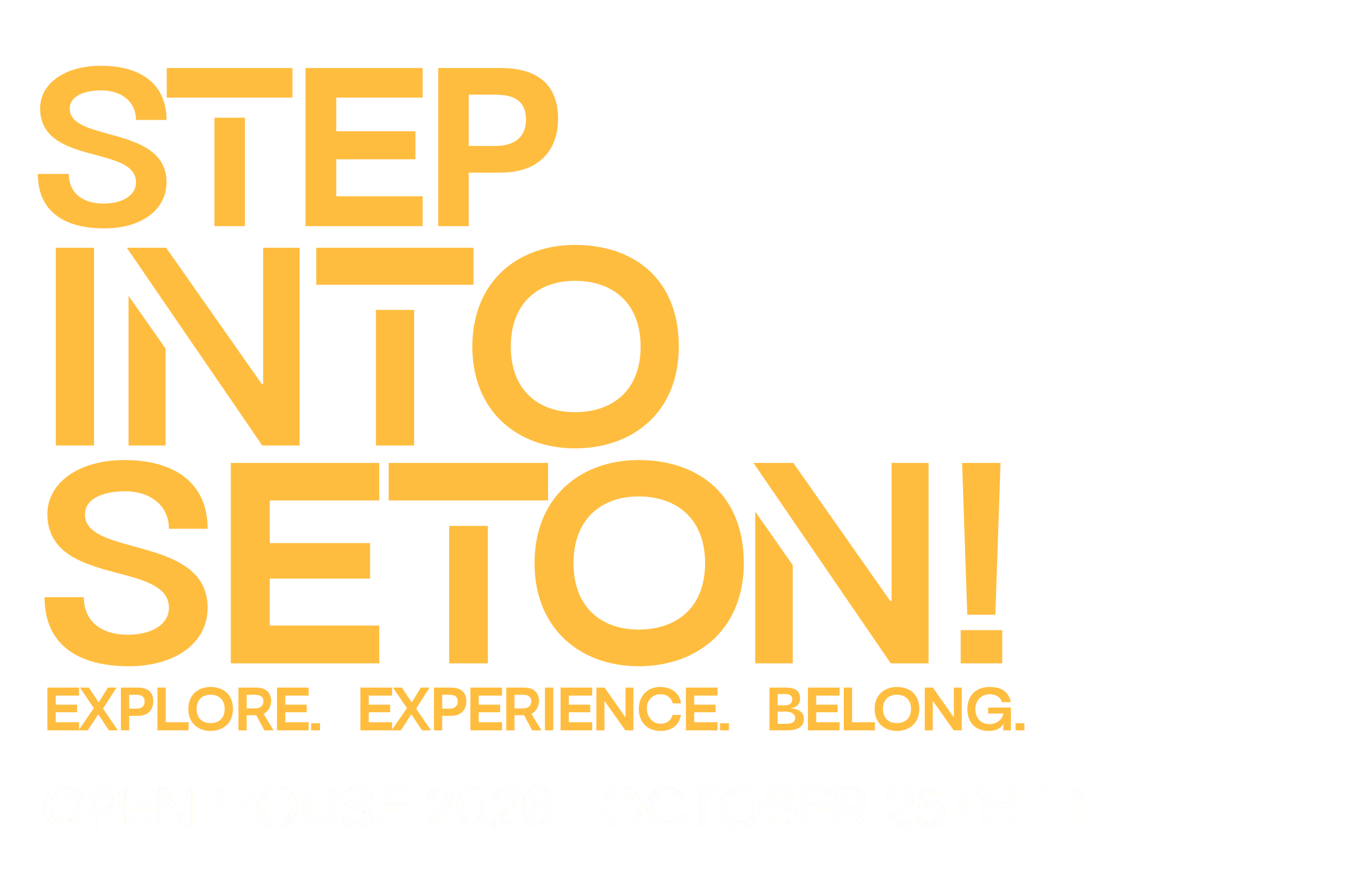 stacked wordmark text: STEP INTO SETON